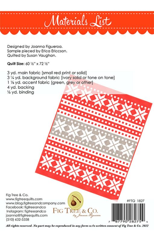 Christmas Sweater Quilt Pattern by Fig Tree & Co. - Image 2