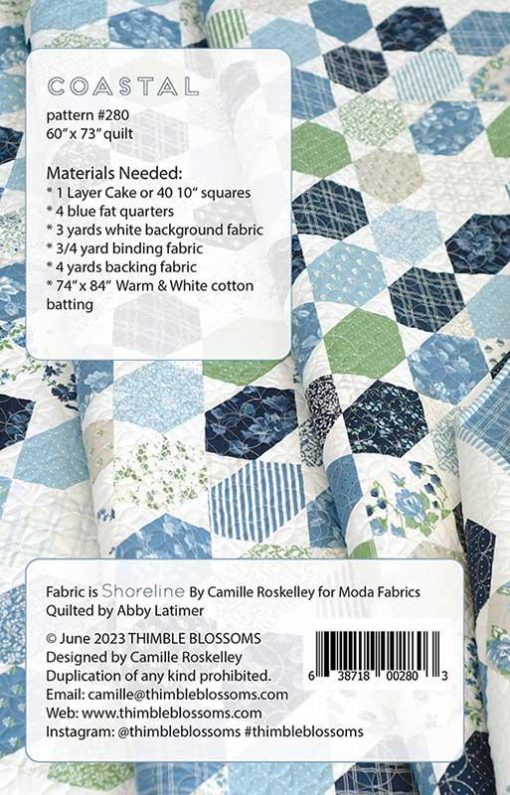 Coastal Quilt Pattern by Thimble Blossoms - Image 2