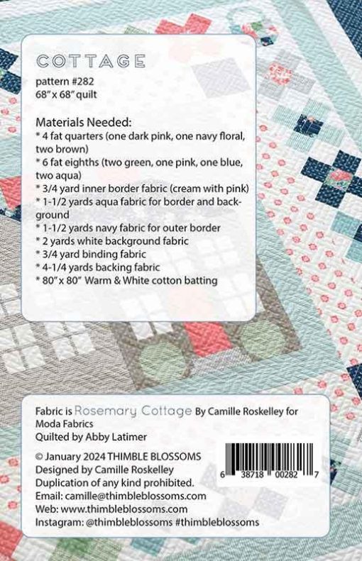 Cottage Quilt Pattern by Thimble Blossoms - Image 2