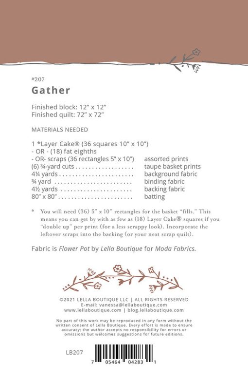 Gather Quilt Pattern by Lella Boutique - Image 2