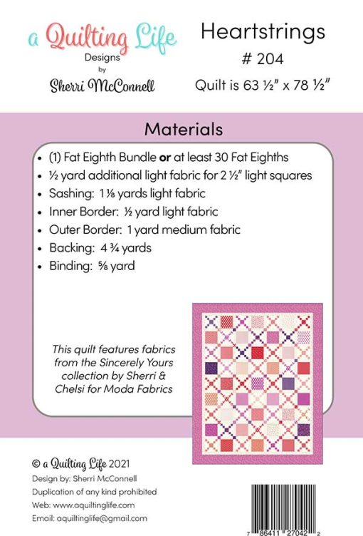 Heartstrings Quilt Pattern by Sherri McConnell of A Quilting Life Designs - Image 2