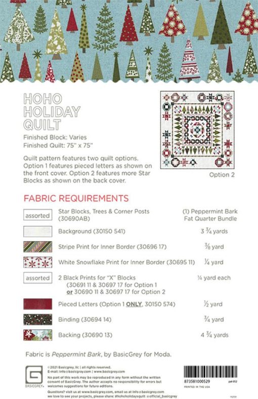 HoHo Holiday Quilt Pattern by Basic Grey - Image 2