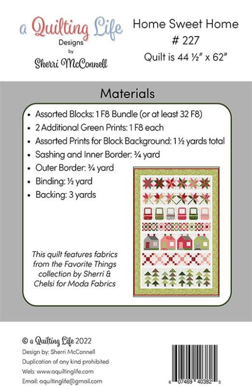 Home Sweet Home Quilt Pattern by A Quilting Life Designs - Image 2