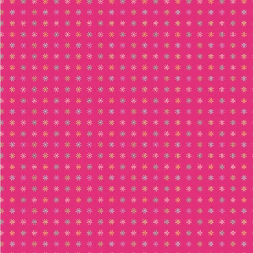 Calico Cowgirls Dark Pink I Got Spurs Yardage by Lori Woods for Poppie Cotton Fabrics