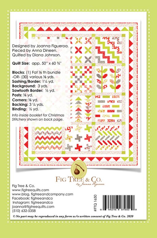 Stitchery Sampler Quilt Pattern by Fig Tree & Co. - Image 2