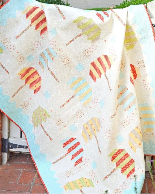 Stitched Beach Umbrellas Quilt Kit