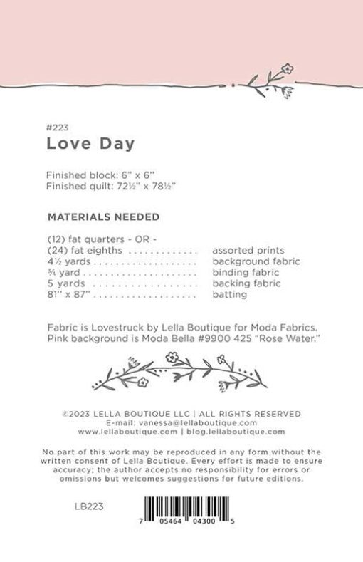 Love Day Quilt Pattern by Lella Boutique - Image 2