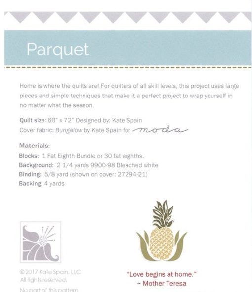 Parquet Quilt Pattern by Kate Spain - Image 2