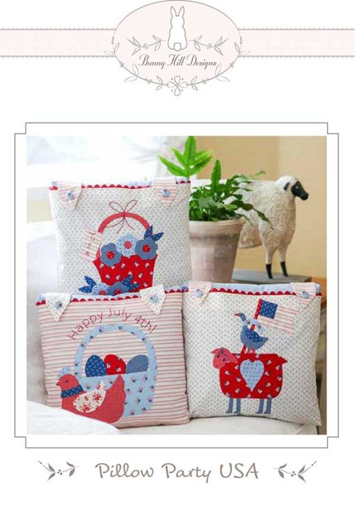 Pillow Party USA Pillow Pattern by Bunny Hill Designs