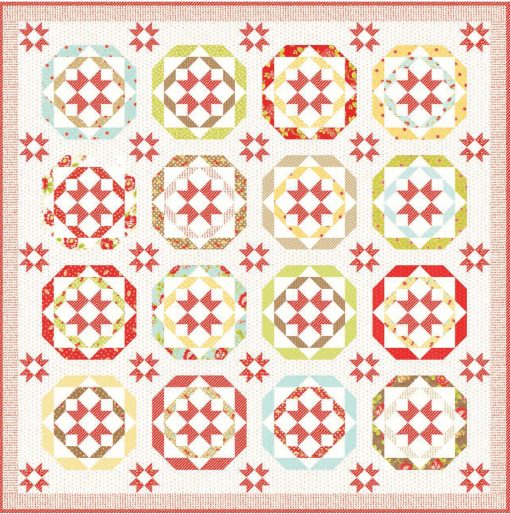 Stitched Cartwheels Quilt Kit