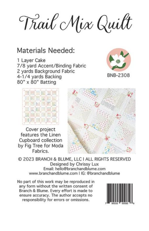 Trail Mix Quilt Pattern by Branch & Blume - Image 2