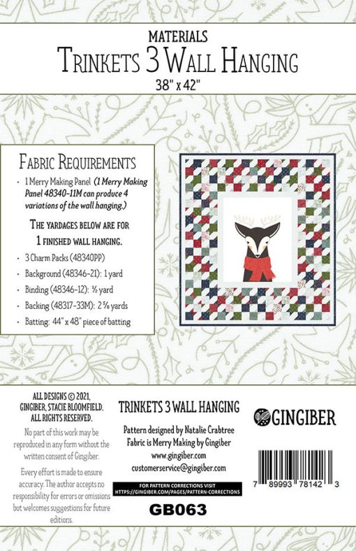 Trinkets 3 Wall Hanging Pattern By Gingiber - Image 2