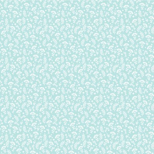 Promise Me Blue XOXO Yardage by Michal Marko for Poppie Cotton Fabrics